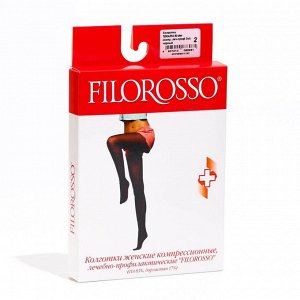 Колготки Filorosso Terapia лечебно-профилактические,2 класс,80 Den, черный, размер 2