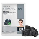 Тканевая маска для лица с древесным углем и коллагеном Dermal Charcoal Collagen Essence Mask, 23гр*1шт