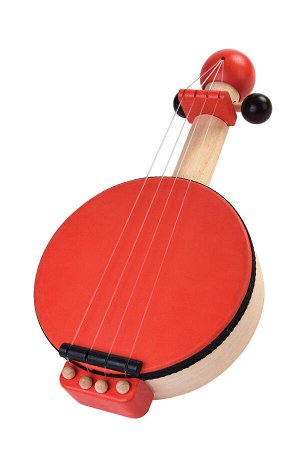 Банджо Это уникальное деревянное банджо очарует детей и поможет им узнать о новых звуках, пока они наигрывают разные аккорды. Перебирая пальцами по струнам, дети будут играть на банджо и извлекать зву
