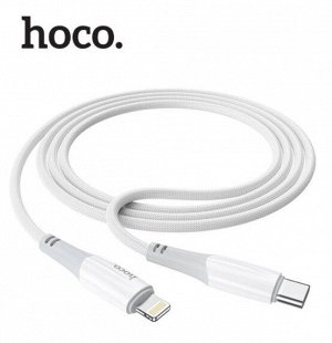 Кабель USB HOCO X70 Ferry, Type-C to Apple Lightning PD20W White нейлон