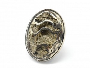Кольцо симбирцит " Овал " 38*49мм, размер 18,5