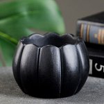 Горшок&quot;Тыква&quot; черное, 10см