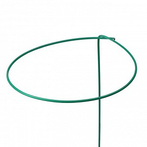 Кустодержатель для цветов, d = 30 см, h = 70 см, ножка d = 0.3 см, металл, зелёный