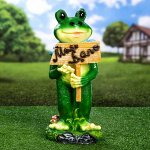 Садовая фигура &quot;Лягушка с табличкой &quot;Моя Дача&quot; 42см