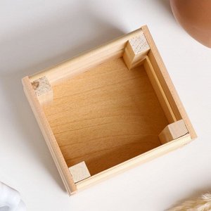Кашпо для цветов «Однушка лайт», 12x11x9 см, деревянное