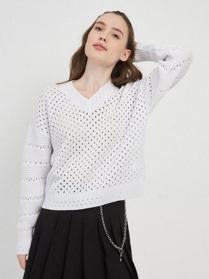 Джемпер женский 7221-40157   1001 белый