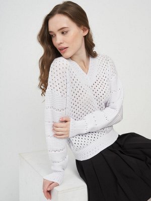 Джемпер женский 7221-40157   1001 белый