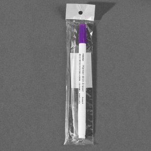 Маркер для ткани двусторонний, 16 см, самоисчезающий, удалитель чернил, цвет фиолетовый/белый