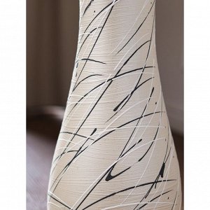 Ваза керамическая "Осень", напольная, белая, 58 см