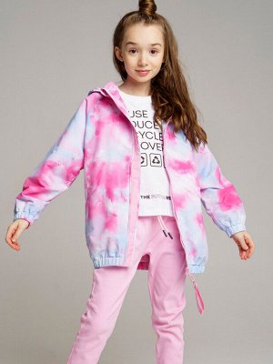 Play today Куртка текстильная с полиуретановым покрытием для девочек (ветровка)