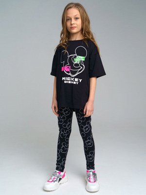Комплект трикотажный для девочек: фуфайка (футболка), брюки (легинсы)