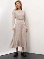 Платье приталенное с принтом PL1192/chamomile