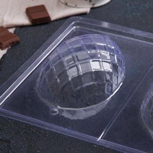 Форма для шоколада «Яйцо Фаберже» пластиковая 2 ячейки 11х8,5 см