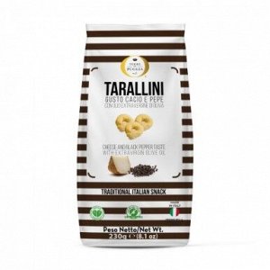 Тараллини классические  с Сыром , черным перцем и оливковым маслом экстра верджин