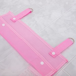 Сетка для хранения игрушек в ванной, цвет розовый