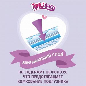 Пoдгyзнuku-тpycuku детckuе TokiBABY paзмеp L, 42шт