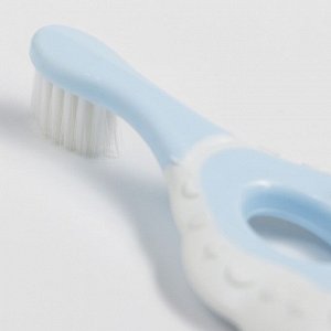 Детская зубная щетка, цвет белый/голубой