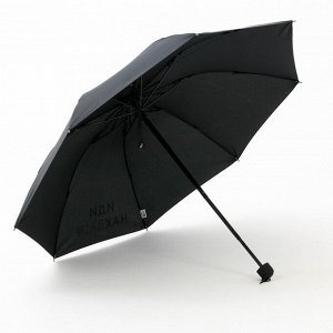 Зонт механический «Иди нахRAIN», цвет черный, 8 спиц, d=95 см