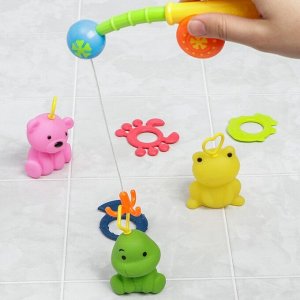 Крошка Я Набор резиновых игрушек для игры в ванне «Рыбалка», 6 игрушек