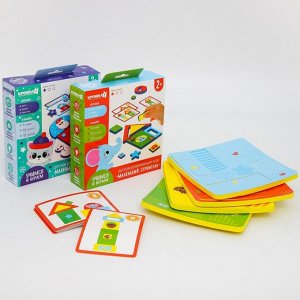 Детский развивающий игровой набор "Собери картинку" EVA+карточки, цвет МИКС