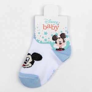 Носки "Mickey Mouse", Микки Маус, белый, 10-12 см