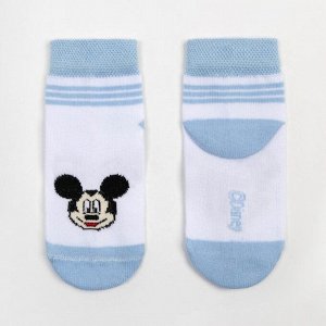 Носки "Mickey Mouse", Микки Маус, белый, 12-14 см