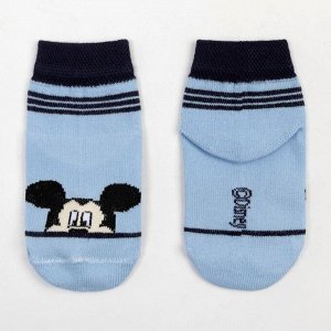 Носки "Mickey Mouse", Микки Маус, голубой, 8-10 см