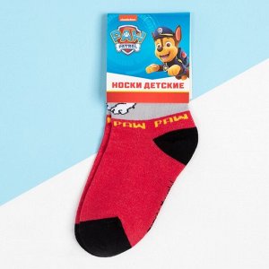 Носки PAW PATROL «Маршал», цвет красный.