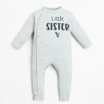 Комбинезон Крошка Я Sister, рост, см, серый