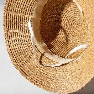 Шляпа для девочки MINAKU, цв. коричневый, р-р 54