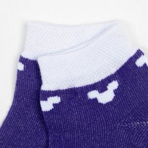 Носки Микки Маус, фиолетовый, 12-14 см