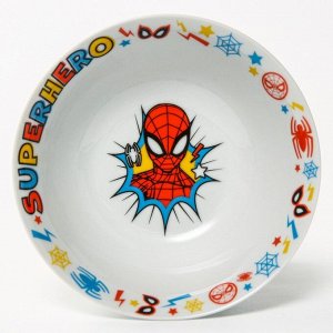 Набор посуды "Человек-паук", три предмета: кружка 250 мл , тарелка 18 см, салатник 360 мл