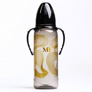 Mum&Baby Бутылочка для кормления «M&amp;B» классическая, с ручками, 250 мл, Золотая коллекция
