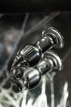 Анальная втулка Sexus Glass, стекло, прозрачная, 14,5 см, ? 4 см