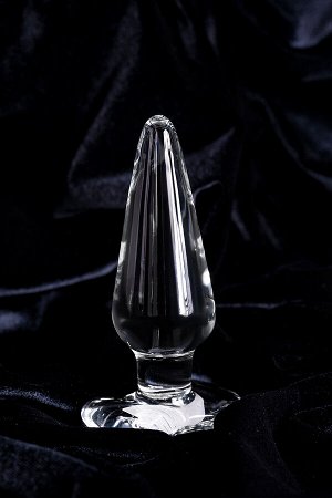 Анальная втулка Sexus Glass, стекло, прозрачная, 11,5 см,  3,5 см