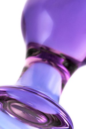 Анальная втулка Sexus Glass, стекло, фиолетовая, 10 см, ? 4 см