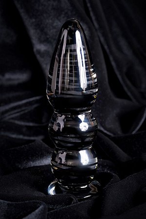 Анальная втулка Sexus Glass, стекло, прозрачный, 13 см,  3,5 см