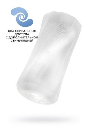 Мастурбатор нереалистичный MensMax XROSS BEADS?ROCK CLOSE, TPE, прозрачный, 14,2 см