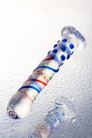 Нереалистичный фаллоимитатор Sexus Glass, стекло, прозрачный, 18 см