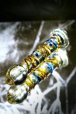 Нереалистичный фаллоимитатор Sexus Glass, стекло, прозрачный, 17,5 см