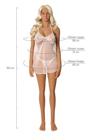 Кукла реалистичная Helga, TPE, европейка, блондинка, телесная, 165 см