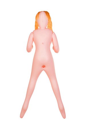 Кукла надувная Dolls-X by TOYFA Olivia, рыжая, с тремя отверстиями, кибер вставка: вагина-анус