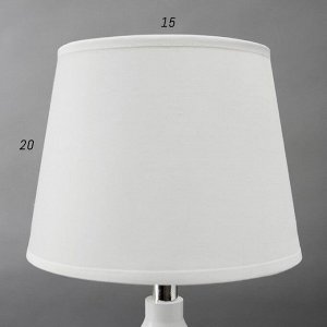 Лампа настольная 21195/1 E14 40Вт белый 20х20х33 см RISALUX