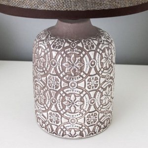 Лампа настольная с абажуром "Мандилина серый" Е14 18х18х29 см