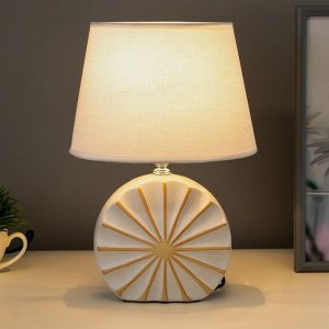 Настольная лампа 16497/1 E14 40Вт бело-золотой 20х15х31 см