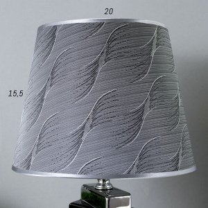Настольная лампа 16511/1 E14 40Вт черно-хромовый 20х20х32,5 см