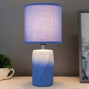 Настольная лампа 16578/1BL E14 40Вт бело-синий 15х15х31 см