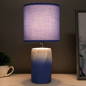 Настольная лампа 16578/1BL E14 40Вт бело-синий 15х15х31 см