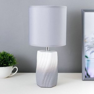Настольная лампа 16578/1GR E14 40Вт бело-серый 15х15х31 см
