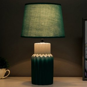 Настольная лампа "Сицилия" E14 40Вт лазурный 22х22х37 см